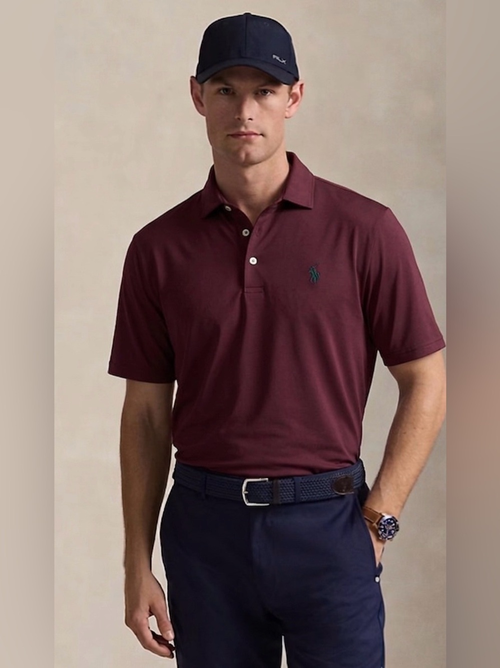 Polo Ralph Lauren Classic Fit Performance Polo Shirt | Burgundy